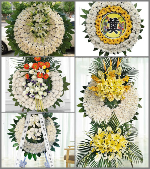 湖北襄阳市谷城县五山镇夏家寨村花圈速递